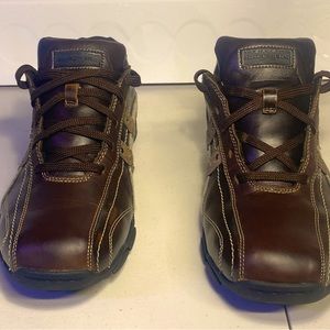 Skechers Relaxed Step Mens Brown Leather Lace Up Shoes S/N61781 Size:11.5